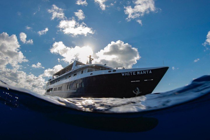 White Manta liveaboard - bow 1