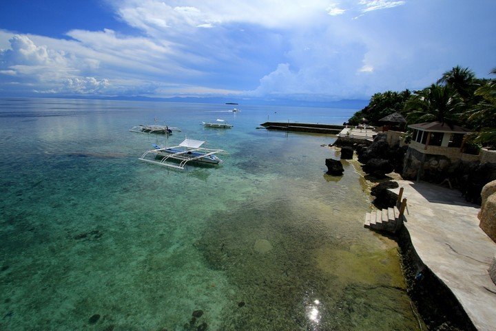 Magic Island Dive resort Filipijnen huisrif en duikcentrum